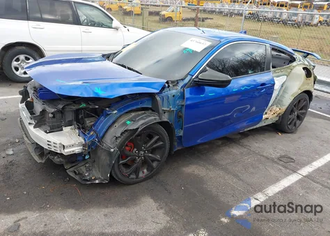 2019 Honda Civic Si из США, поврежденный, VIN 2HGFC3A51KH750455